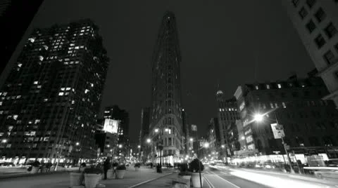 Timelapse Crossing At Flatiron Building