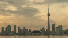 Timelapse Toronto Skyline Sunset