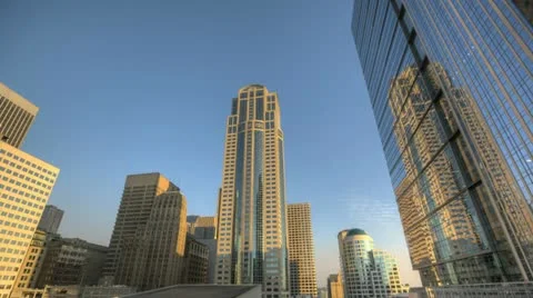 Seattle Skyscraper Sunset