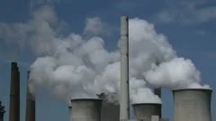 Power Plant With Huge Cooling Towers