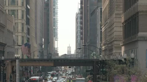 Elevated Train In Chicago