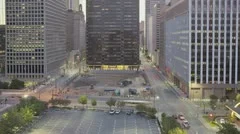 Dallas Sunrise Downtown Traffic