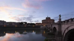 4K Time Lapse Rome Castel Sant Angelo