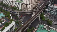 4K Timelapse Bangkok Aerial Traffic
