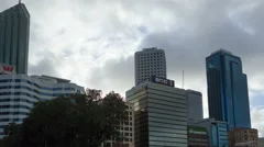 4K Timelapse Perth Skyscrapers