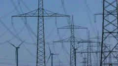 Wind Turbine And Power Lines
