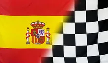 Winner Concept Spain and checkered goal flag