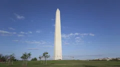 4K Time Lapse Washington Memorial In Washington, Dc, Usa