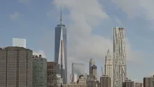 Time lapse zoom out Manhattan skyline