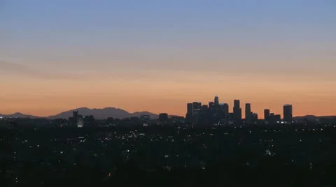 Los Angeles Skyline Sunrise