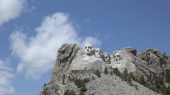 4K Time Lapse Medium Close Up Mt. Rushmore Presidents