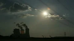 Power Plant With Huge Cooling Towers