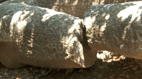 Historic Stonewall In Naxos, Greece