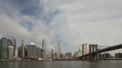 4K Time Lapse Zoom In Manhattan Skyline