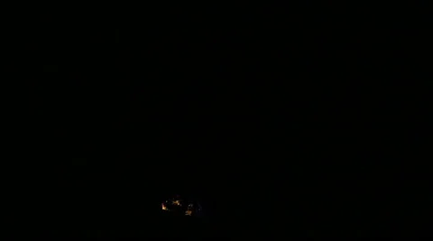 Slowmotion Of Blazing Fire Flames