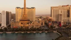 4K Time Lapse Sunset On Las Vegas Strip