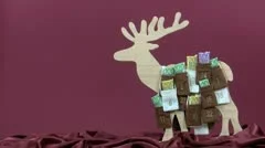 Euro Bills In Advent Calendar