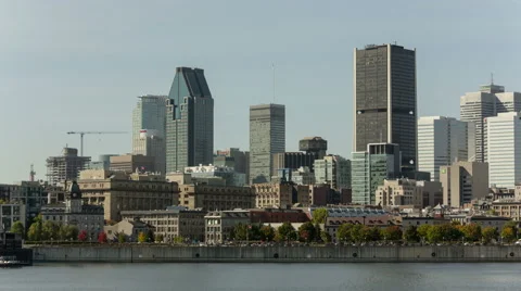 4K Time Lapse Montreal City Skyline