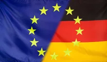 European Flag merged with Germany Flag