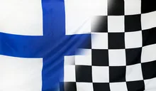 Winner Concept Finland and checkered goal flag