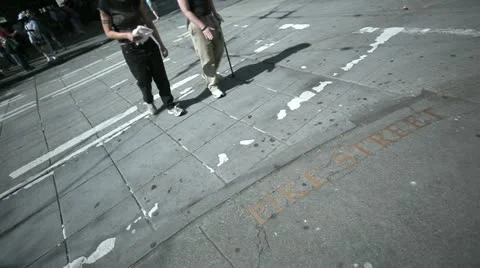 People At Crossing