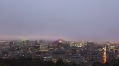 4K Time Lapse Montreal Foggy Sunrise