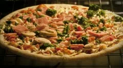 Timelapse Pizza In Oven