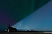 Northern Lights Iceland twilight and night