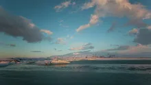 4K Time lapse Jökulsarlon sunrise