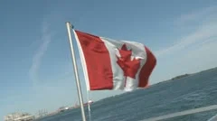 Canadian Flag In The Wind