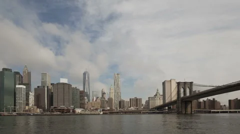 Time Lapse Zoom In Extreme Close Up Manhattan Skyline