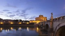 4K Time lapse twilight Rome Castel Sant Angelo