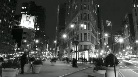 Timelapse Crossing At Flatiron Building
