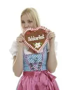 Woman With Lebkuchen Heart
