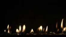 slowmotion fireplace burning close up