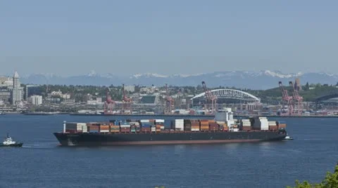 Seattle Container Ship