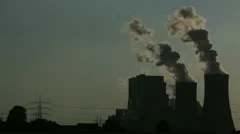 Power Plant With Huge Cooling Towers