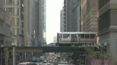 Elevated Train In Chicago