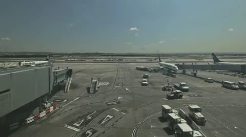 Docking At Busy Airport