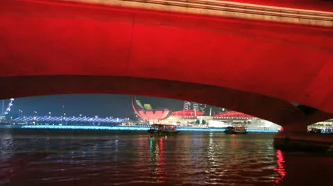 Singapore Marina Bay At Night
