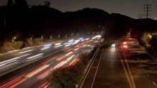 Highway Traffic at Night