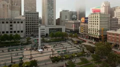 4K Timelapse Union Square San Francisco Zoom Out