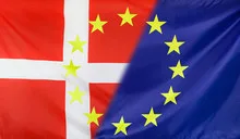 European Flag merged with Denmark Flag