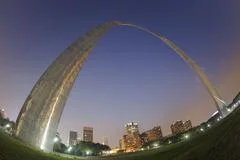 St Louis Gateway Arch Sunset
