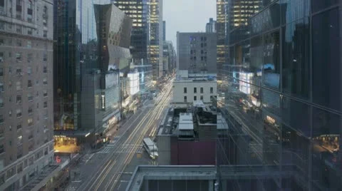 Timelapse Traffic At Sunset On 8Th Ave