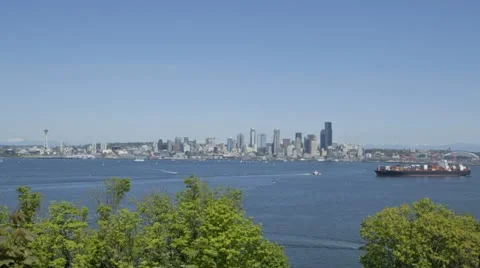 Seattle Skyline Harbor Bay