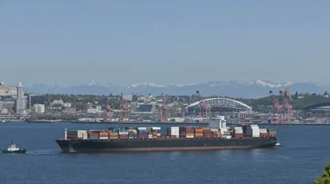 Seattle Container Ship