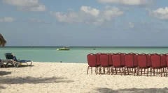 Time Lapse Setting Of Chairs On A Beach