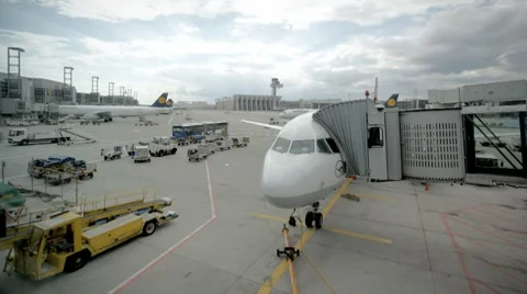 Timelapse Boarding Of A Plane