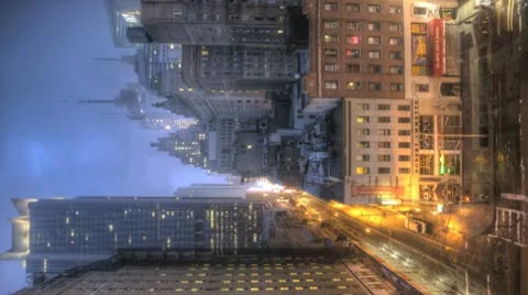 Timelapse Traffic At Sunrise On 8Th Ave